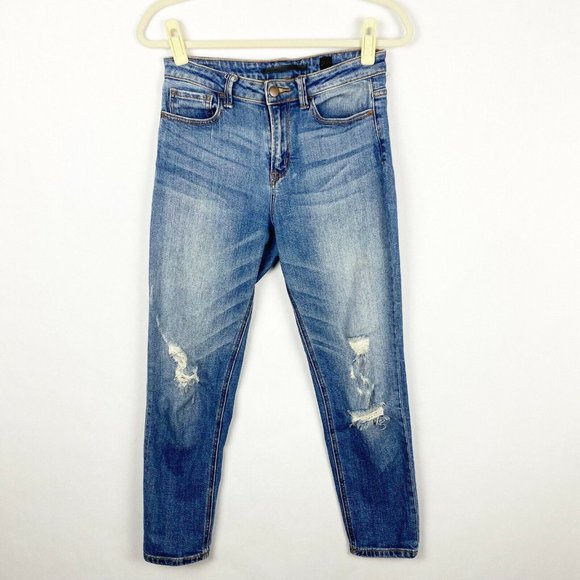 SP Black Label Distressed Skinny Jeans Stretch High Rise Womens Size 26 - Picture 1 of 8